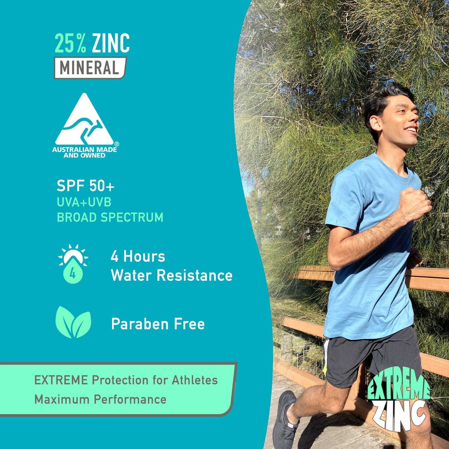 Sun Zapper Extreme Zinc Stick "Bronze" SPF 50+ | Protector Solar Mineral en Stick Mineral a base de zinc color BRONCE 15g |Alta protección solar UVA/UVB con color vibrante | Resistente al Agua | Fórmula Reef Safe | Hecho en Australia.