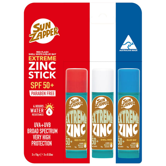 Extreme Zinc Stick SPF 50+ Triple Pack (Red / White / Blue) *NUEVO*